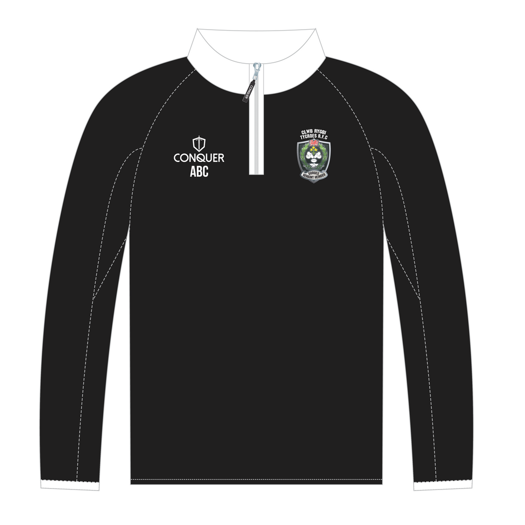 Tycroes RFC Seniors PRO 1/4 Zip Midlayer (No Sponsors) (Kids)