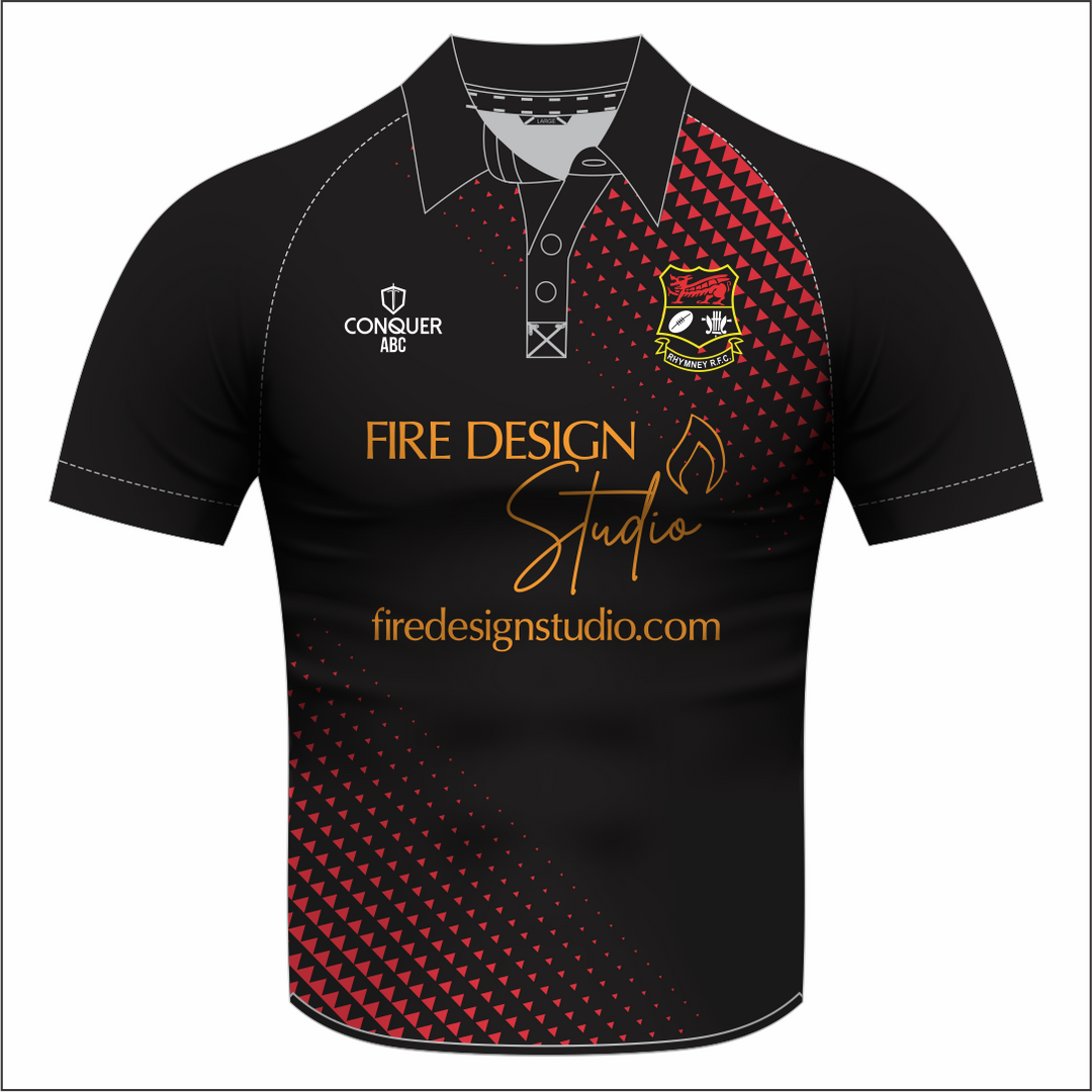 Rhymney RFC Sublimated Polo Shirt Kids