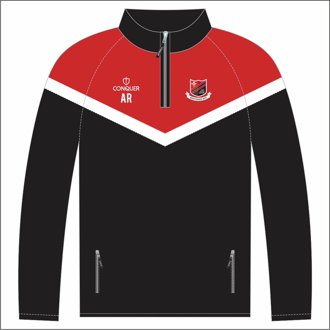 Bonymaen RFC Kids 1/4 Zip Midlayer