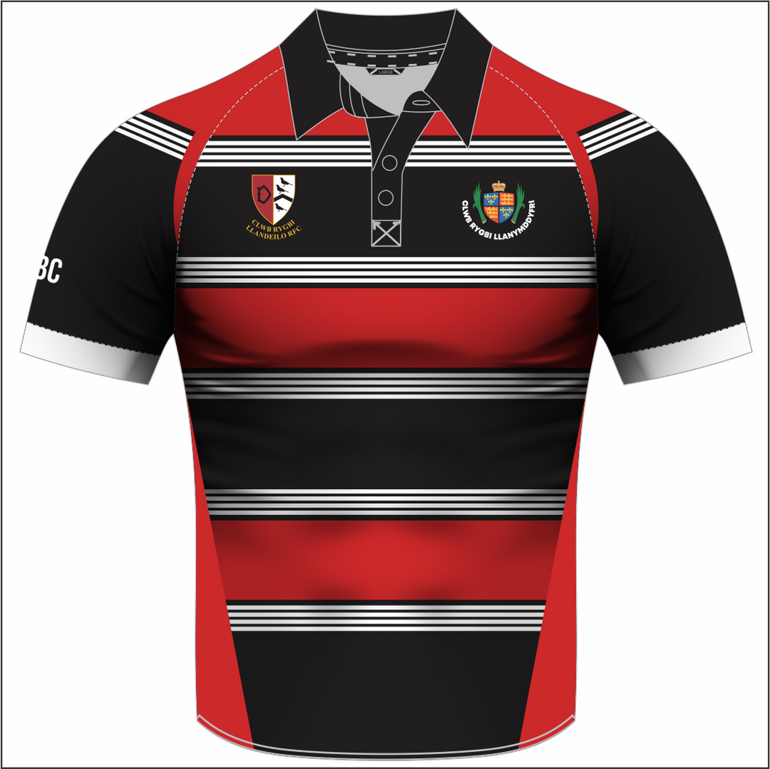 Llandeilo/Llandovery Sublimated Polo Shirt (Kids)