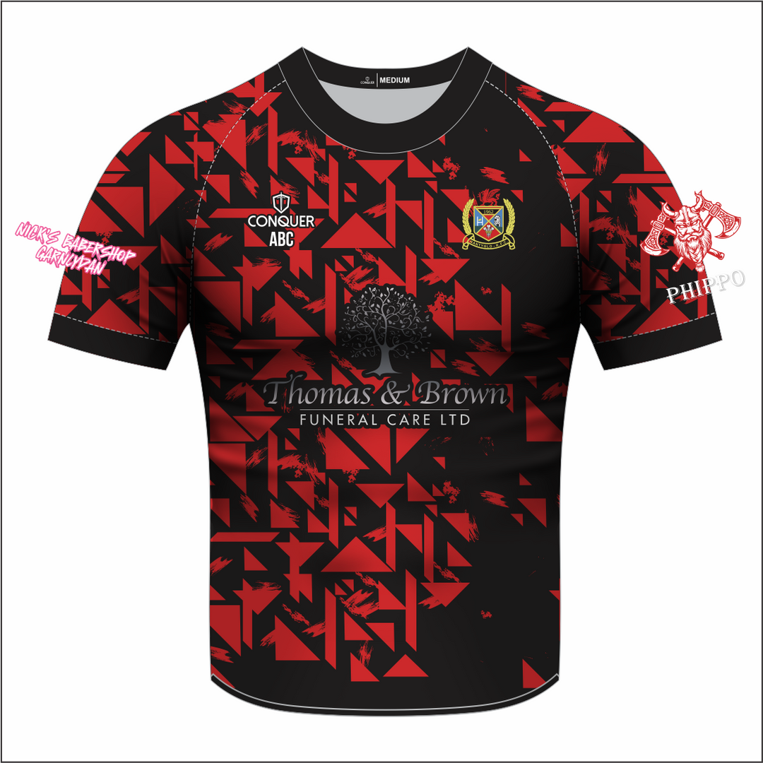 Nantyglo RFC U13 Black Sublimated T-Shirt