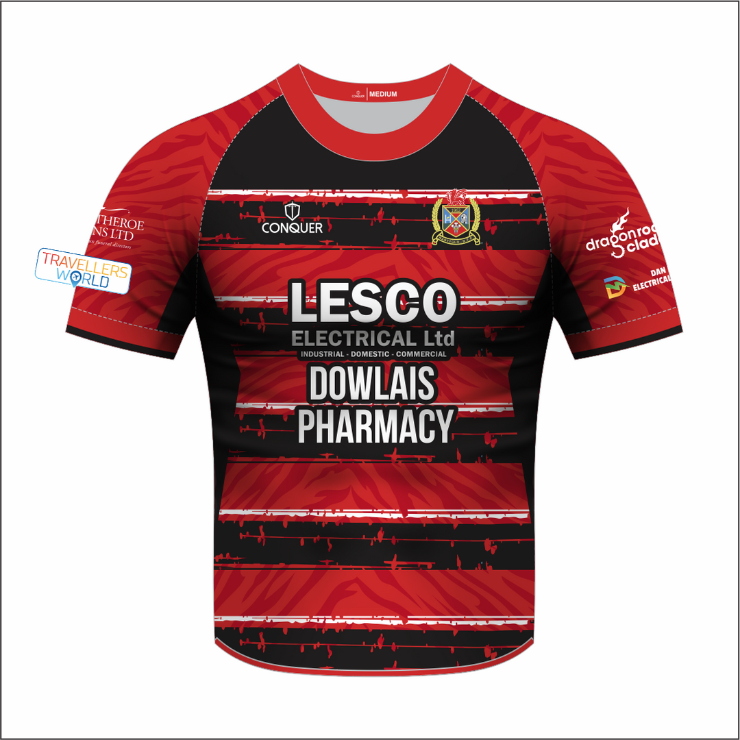 Nantyglo RFC Replica Home Jersey Sublimated T-Shirt (Kids)