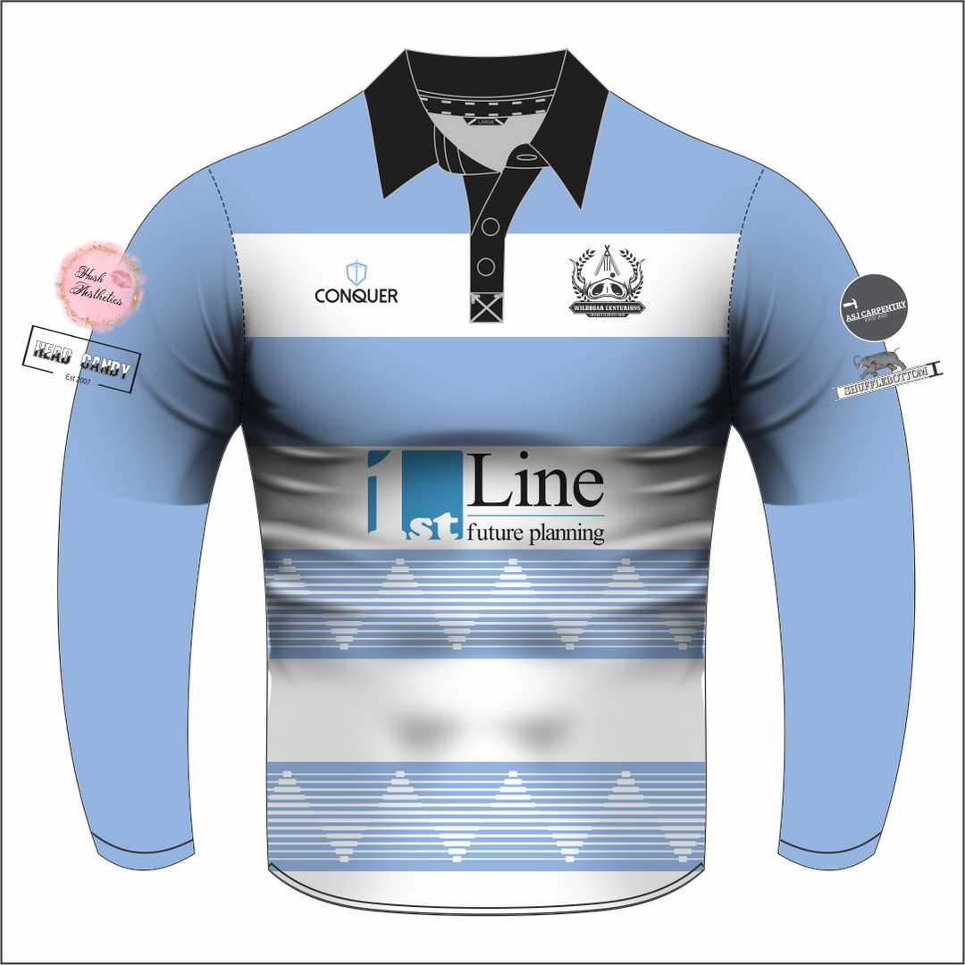 Wildboar Centurions Sublimated Long Sleeved Polo Shirt