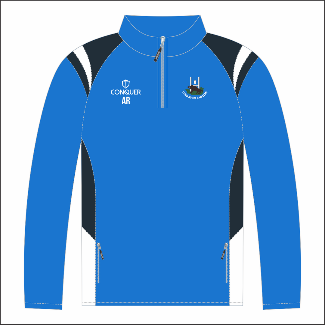 St Clears RFC 1/4 Zip Midlayer (Kids)