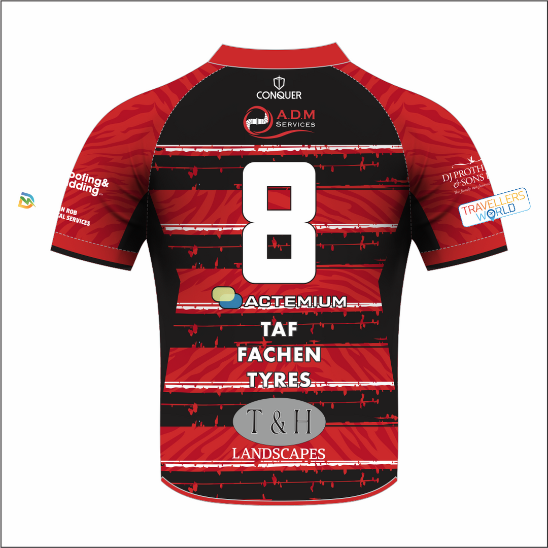 Nantyglo RFC Replica Home Jersey Sublimated T-Shirt (Kids)