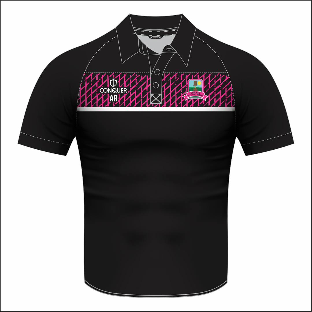 Merched Mynydd Mawr Sublimated Polo Shirt