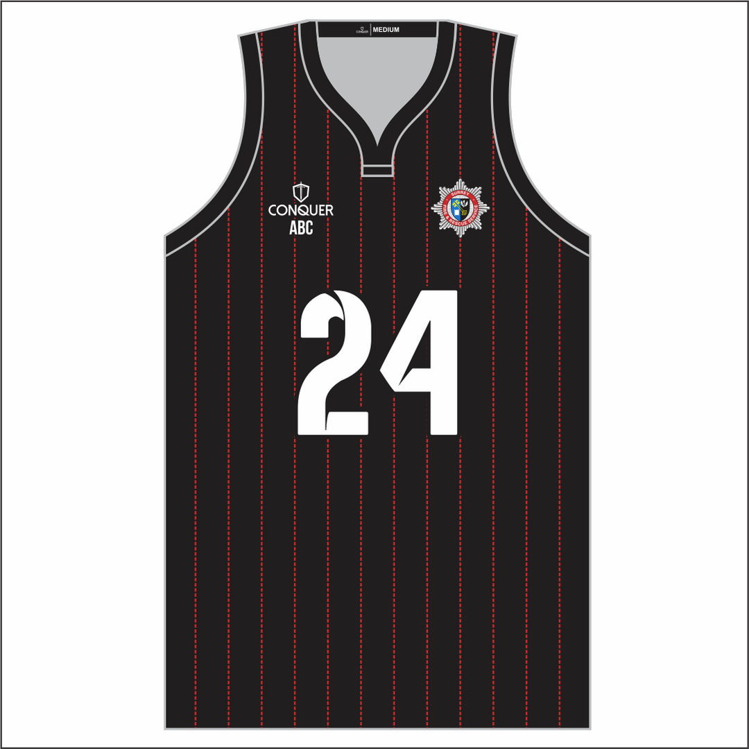 Surrey Fire And Rescue Sublimated Basketball Vest