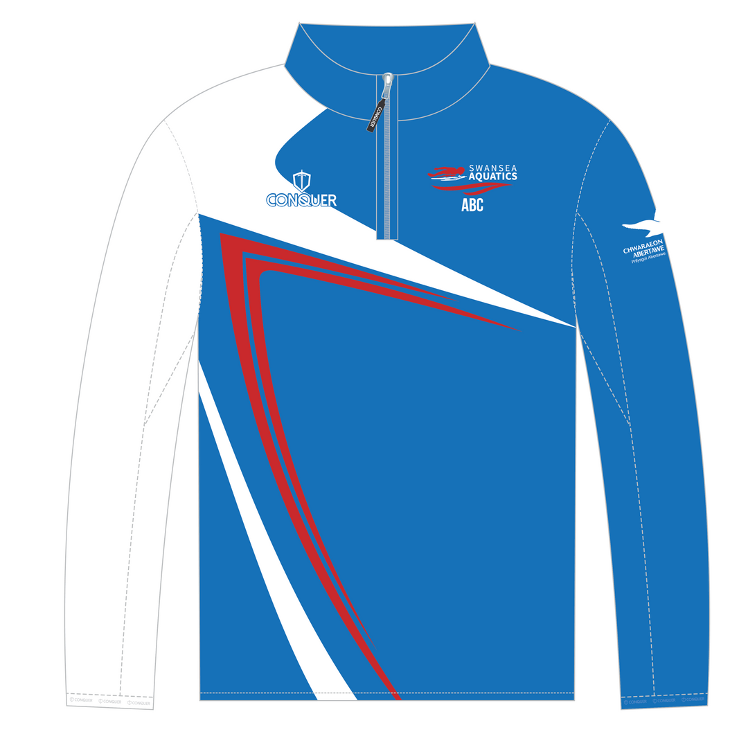 Swansea Aquatics PRO 1/4 Zip Midlayer (Kids)