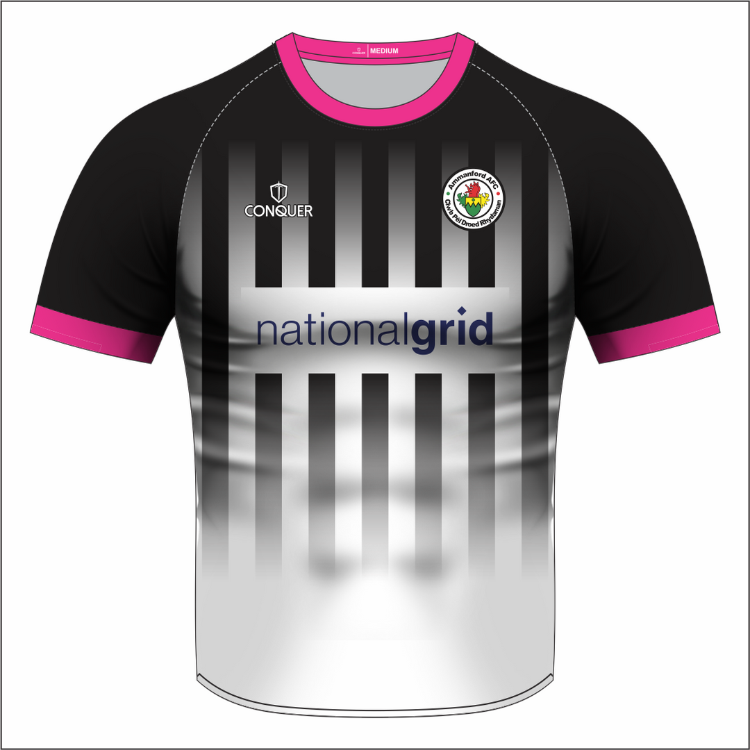 U6-8s Girls Home Football Shirt - Ammanford Jrs AFC (Kids)