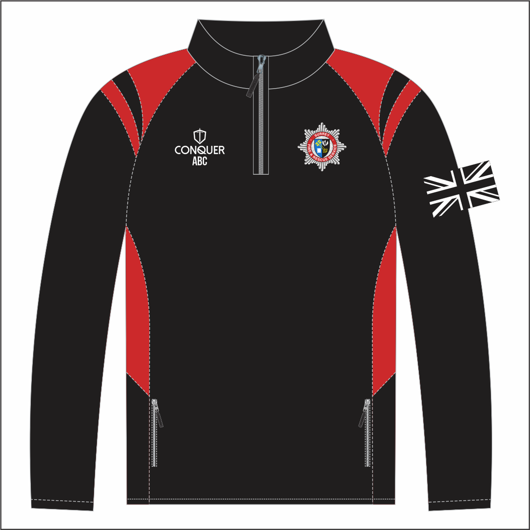 Surrey Fire And Rescue 1/4 Zip Midlayer