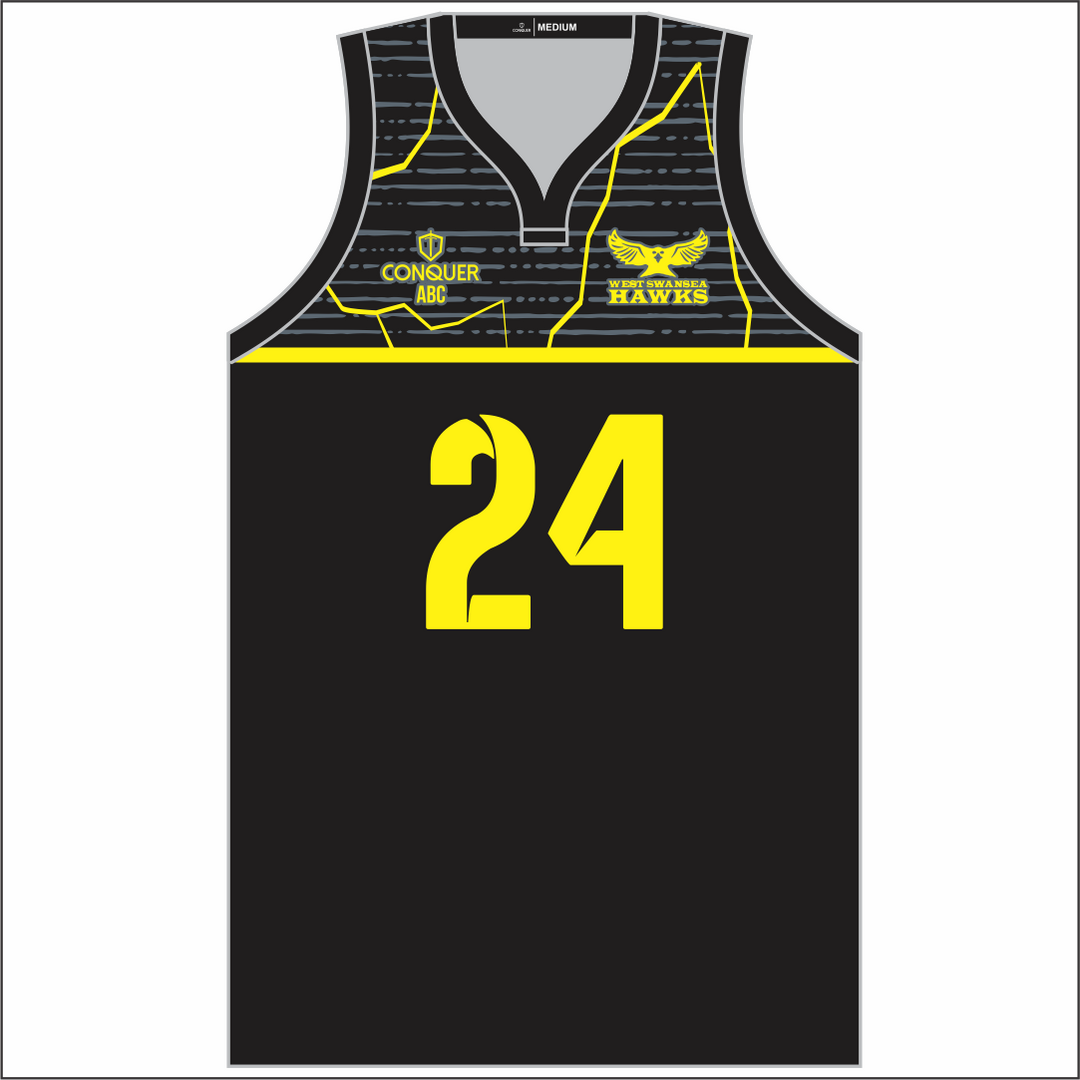 West Swansea Hawks Sublimated Basketball Vest