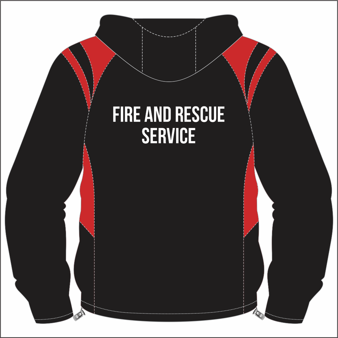 Surrey Fire And Rescue 1/4 Zip Hooded Windbreaker