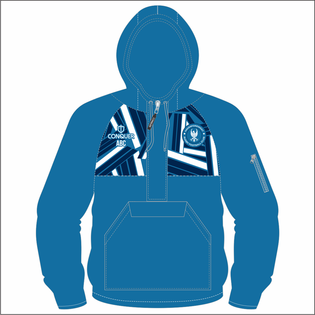 Haverfordwest RFC 1/4 Zip Hooded Windbreaker