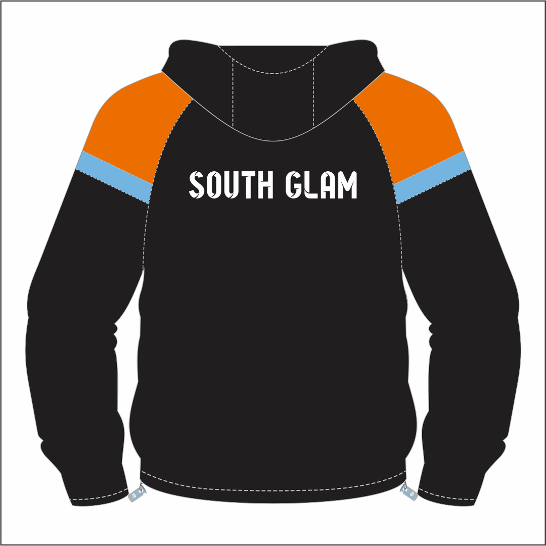 South Glam MGA 1/4 Zip Hooded Windbreaker (with logo on back)