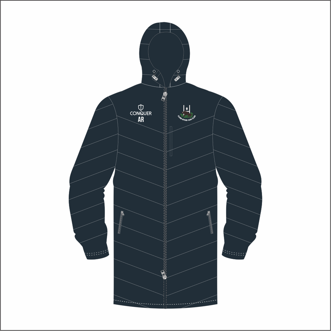 St Clears RFC Long Puffy Jacket