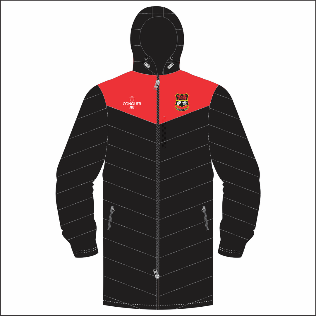 Rhymney RFC Kids Long Puffy Jacket