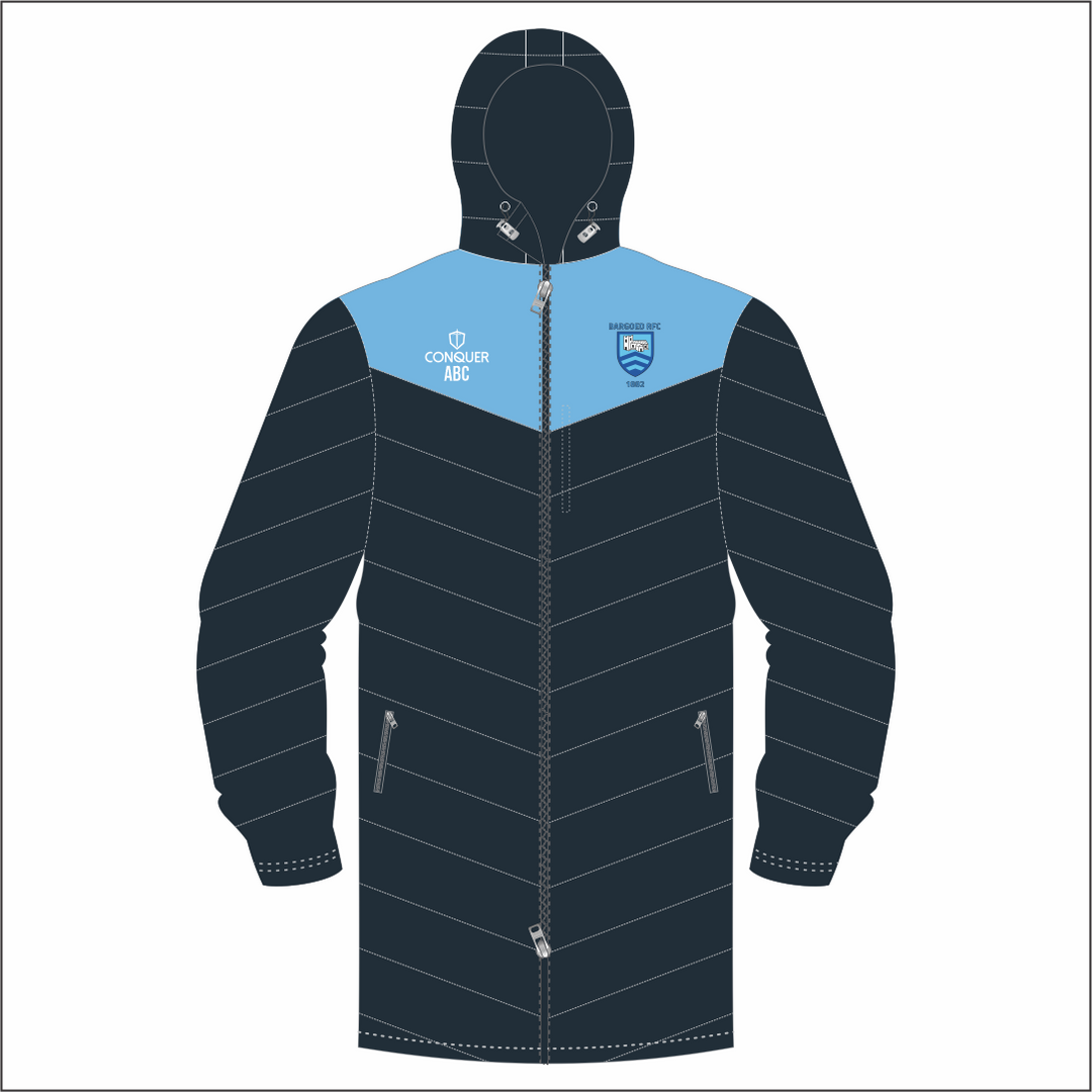 Bargoed RFC Long Puffy Jacket