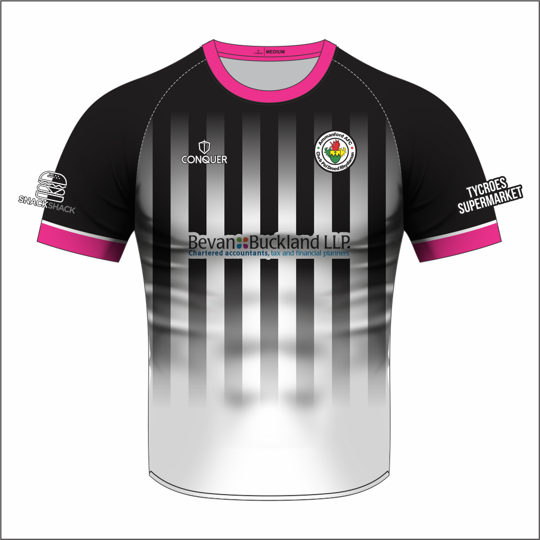 U10s Girls Home Football Shirt - Ammanford Jrs AFC (Kids)