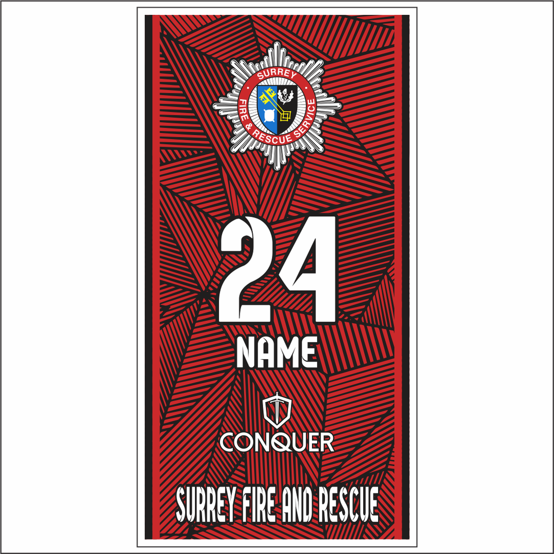 Surrey Fire And Rescue Beach Towel