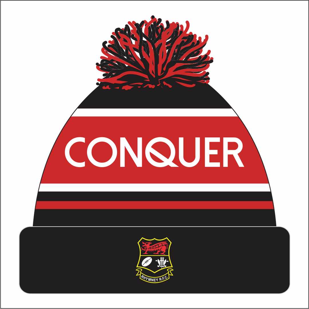 Rhymney RFC Bobble Hat (Kids)