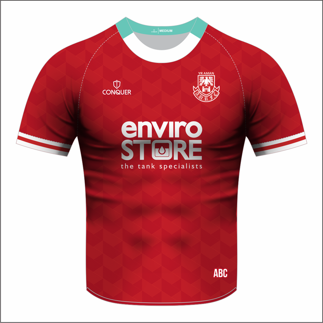 Amman United RFC Youth Red Sublimated T-Shirt