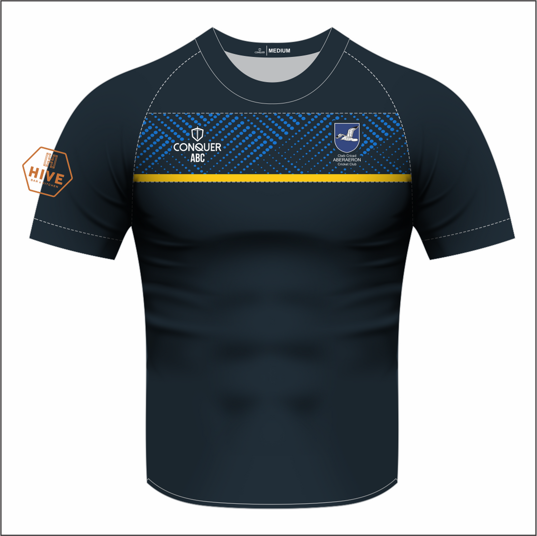 Aberaeron Cricket Sublimated T-Shirt Kids (Navy Blue)