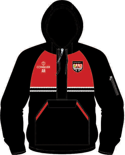 Pontardawe RFC 1/4 Zip Hooded Windbreaker