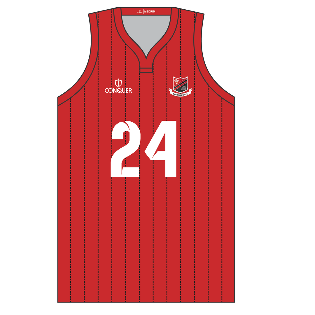 Bonymaen RFC Sublimated Basketball Style Vest