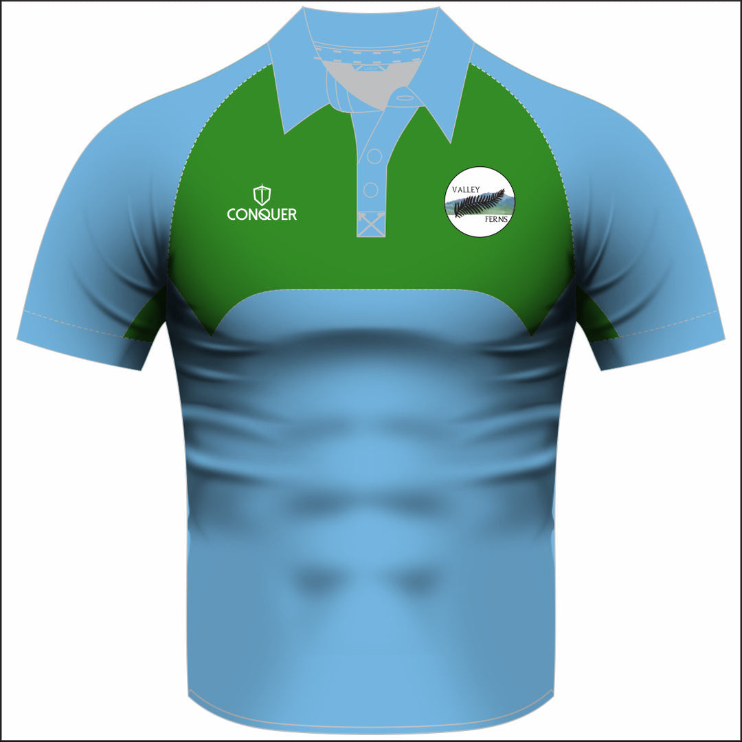 Valley Ferns Sublimated Polo Shirt Kids