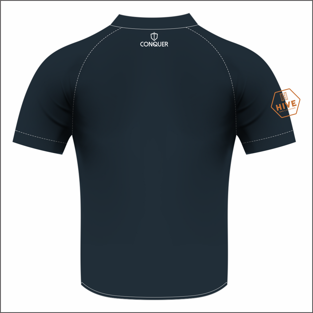 Aberaeron Cricket Sublimated T-Shirt (Navy Blue)