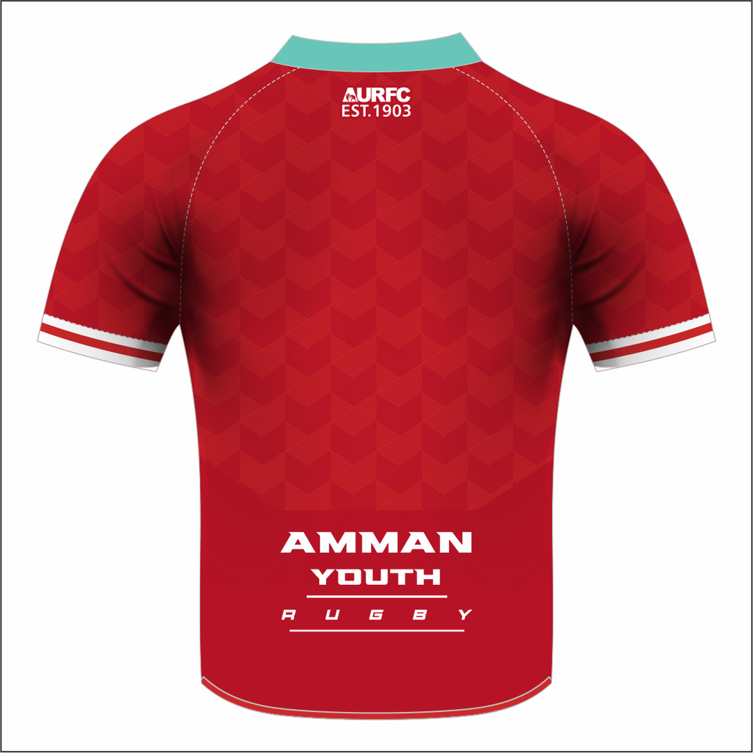 Amman United RFC Youth Red Sublimated T-Shirt