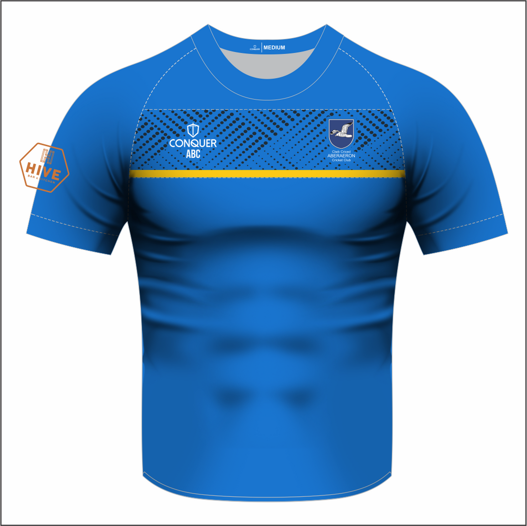 Aberaeron Cricket Sublimated T-Shirt (Royal Blue)