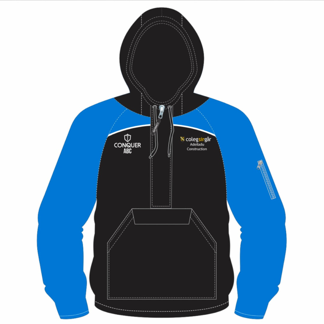 Cwmamman AFC 1/4 Zip Hooded Windbreaker