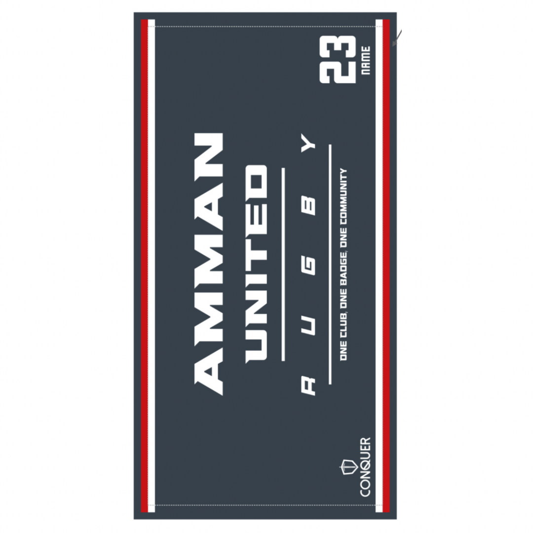 Amman United RFC Grey Beach Towel