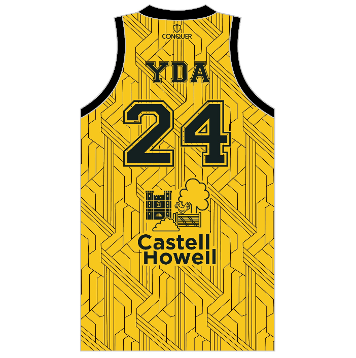 YDA Rugby Academy Basketball Vest Yellow