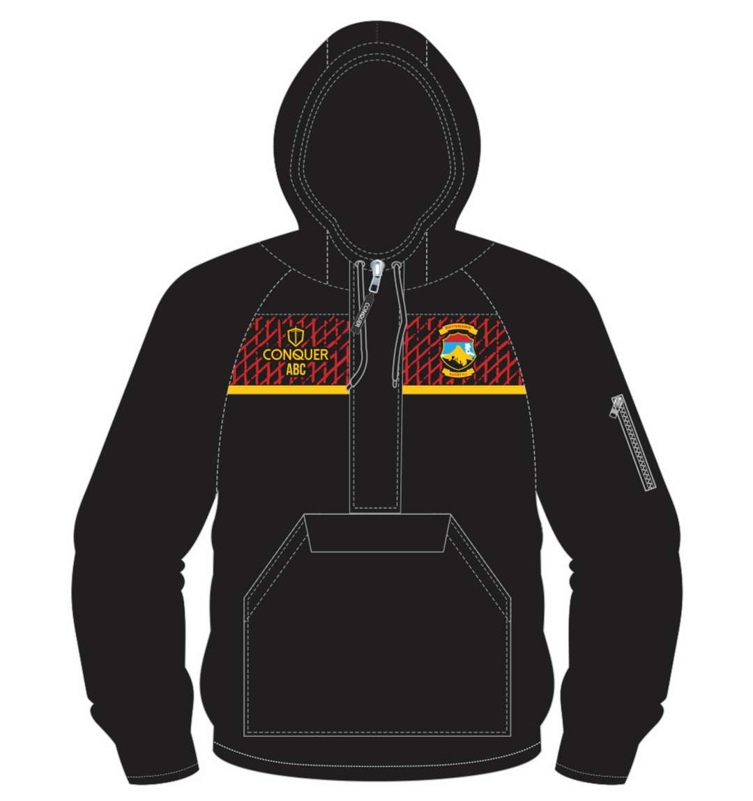 Brynmawr RFC 1/4 Zip Hooded Windbreaker Kids