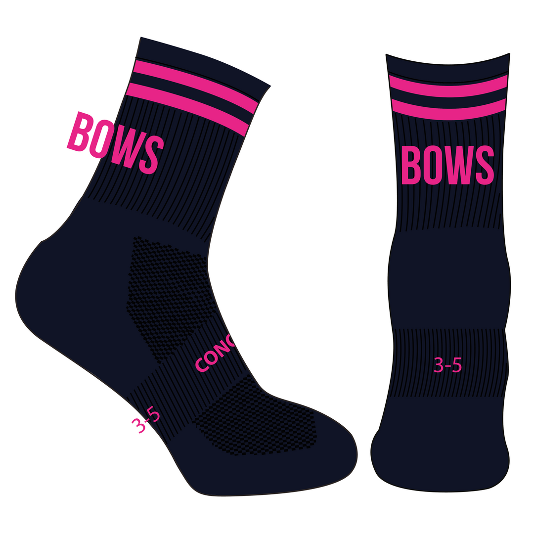 Trebanos Bows RFC Crew Socks (Navy)